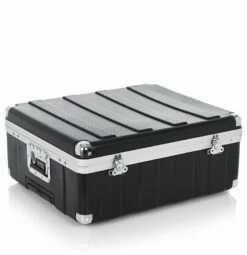 Gator 6.5 In. Deep 12U Pop-Up Mixer Rack Case W/ Wheels -travel storage Shop gator g mix 12 pu closed right