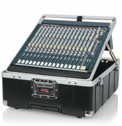 Gator 6.5 In. Deep 12U Pop-Up Mixer Rack Case W/ Wheels -travel storage Shop gator g mix 12 pu gear