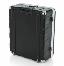 Gator 6.5 In. Deep 12U Pop-Up Mixer Rack Case W/ Wheels -travel storage Shop gator g mix 12 pu upright back