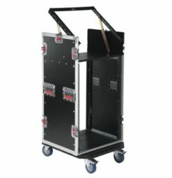 Gator 10U Top, 16U Side Pop-Up Console Rack Case W/ Casters -travel storage Shop gator g tour 10x16 pu open right