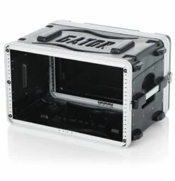 Gator 14.25 In. Deep 6U Molded Shallow Rack Case 12 Gator 14.25 In. Deep 6U Molded Shallow Rack Case -travel storage Shop gator gr 6s open left