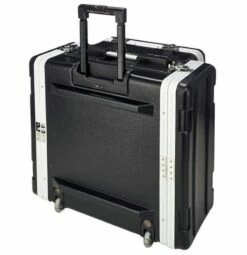Gator 4U Laptop / Mixer Rack Case W/ Wheels -travel storage Shop gator grc studio4go w upright back left