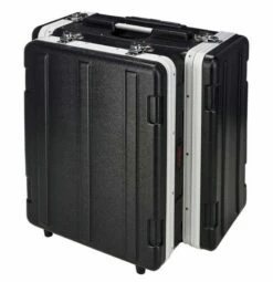 Gator 4U Laptop / Mixer Rack Case W/ Wheels -travel storage Shop gator grc studio4go w upright left