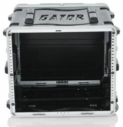 Gator 19 In. Deep 10U Molded Rolling Rack Case -travel storage Shop gator grr 10l open front