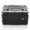 Gator 19 In. Deep 4U Molded Rolling Rack Case