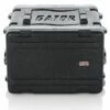 Gator 19 In. Deep 6U Molded Powered Rolling Rack Case -travel storage Shop gator grr 6pl us closed front