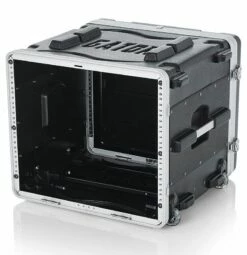 Gator 19 In. Deep 8U Molded Rolling Rack Case -travel storage Shop gator grr 8l open left