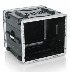 Gator 19 In. Deep 8U Molded Rolling Rack Case -travel storage Shop gator grr 8l open right