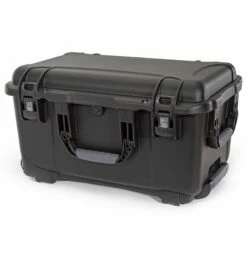 Nanuk 938 Wheeled Case With Pick N Pluck Foam -travel storage Shop nanuk nk938 black closed left
