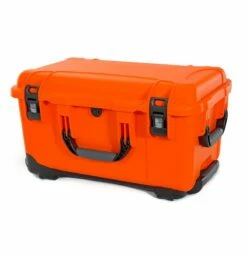 Nanuk 938 Wheeled Case With Pick N Pluck Foam -travel storage Shop nanuk nk938 orange closed left