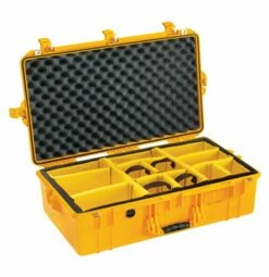 Pelican 1605 Air Case With Padded Dividers -travel storage Shop pelican 1605air dividers yellow