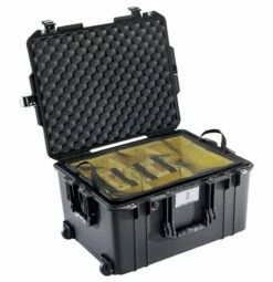 Pelican 1607 Air Wheeled Case With Padded Dividers -travel storage Shop pelican 1607air dividers mesh black