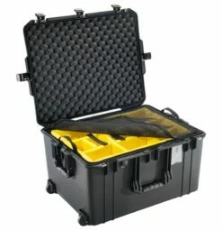 Pelican 1637 Air Wheeled Case With Padded Dividers -travel storage Shop pelican 1637air dividers mesh black