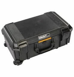 Pelican V525WF Vault Large Equipment Case With Foam And Wheels -travel storage Shop pelican v525 black closed right