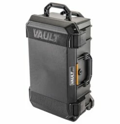 Pelican V525WF Vault Large Equipment Case With Foam And Wheels -travel storage Shop pelican v525 black upright left