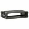 SKB 2U Roto Molded Shallow Rack -travel storage Shop skb 1skb r2s open right
