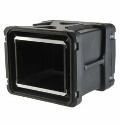 SKB 20 In. Deep 8U Roto Shock Rack -travel storage Shop skb 1skb r908u20 open left