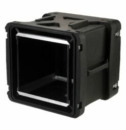 SKB 20 In. Deep 10U Roto Shock Rack -travel storage Shop skb 1skb r910u20 open left