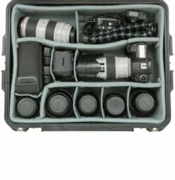 SKB ISeries 3i 2217-8 Shipping Case W/ Think Tank Dividers & Lid Organizer -travel storage Shop skb 3i 2217 8dl equipment upclose