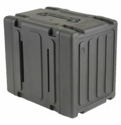 SKB 20 In. 8U Roto Shockmount Rolling Rack -travel storage Shop skb 3skb r08u20w closed left