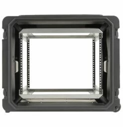 SKB 20 In. 8U Roto Shockmount Rolling Rack -travel storage Shop skb 3skb r08u20w open front