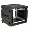 SKB 20 In. 8U Roto Shockmount Rolling Rack -travel storage Shop skb 3skb r08u20w open right