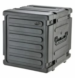 SKB 20 In. 12U Roto Shockmount Rolling Rack -travel storage Shop skb 3skb r12u20w closed left