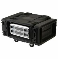 SKB 24 In. Deep 4U Roto Shock Rack -travel storage Shop skb 3skb r904u24 open left