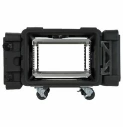 SKB 24 In. Deep 6U Roto Shock Rack 9 SKB 24 In. Deep 6U Roto Shock Rack -travel storage Shop skb 3skb r906u24 open front