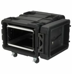 SKB 24 In. Deep 6U Roto Shock Rack 11 SKB 24 In. Deep 6U Roto Shock Rack -travel storage Shop skb 3skb r906u24 open left