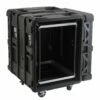 SKB 24 In. Deep 14U Roto Shock Rack -travel storage Shop skb 3skb r914u24 open right